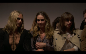 Front row at Burberry S16