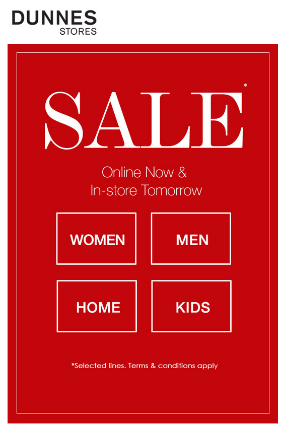Dunnes Stores Sale