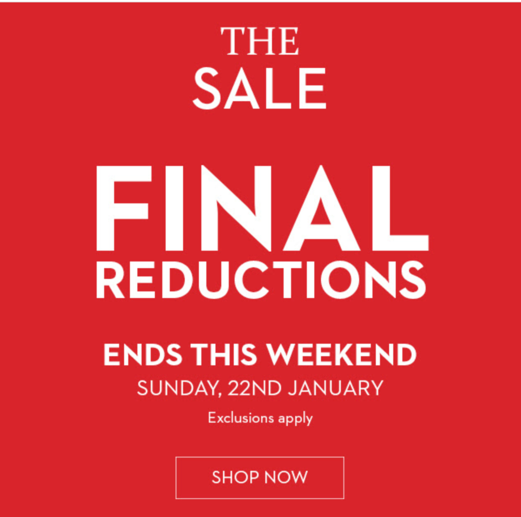final reductions
