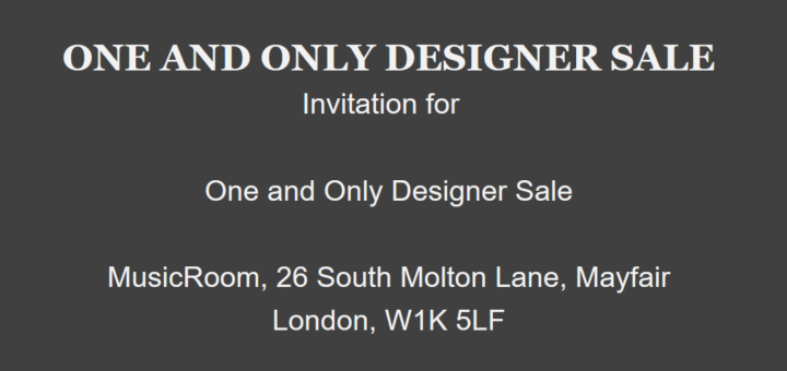 one and only designer sale