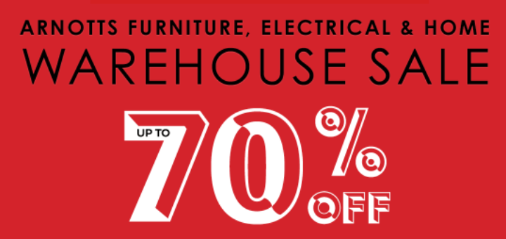 this weekend – arnotts warehouse sale