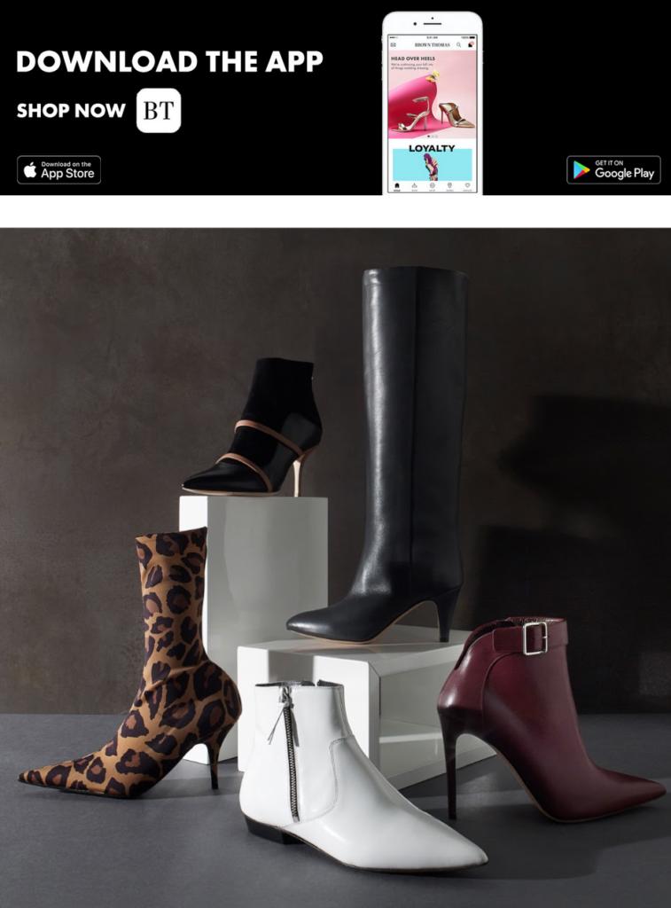 Brown Thomas Get ready for boot camp Pynck