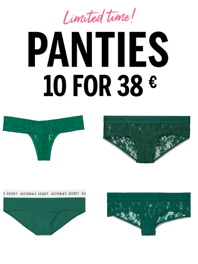 green victoria secret panties