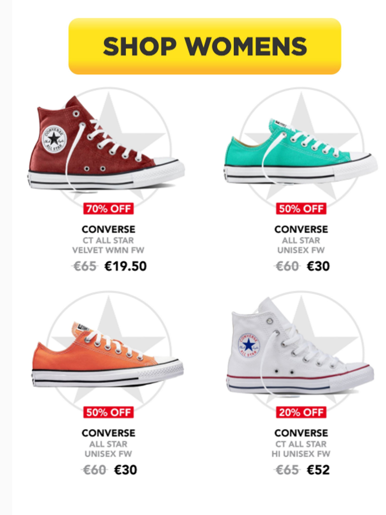 Intersport Elverys - Up to 70% Off Converse SALE! - Pynck