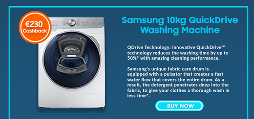 harvey norman –  up to €230 cashback on latest washing machines