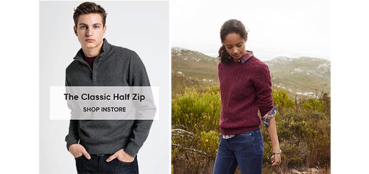 gant dundrum – the classic half zip sweater – essential for autumn