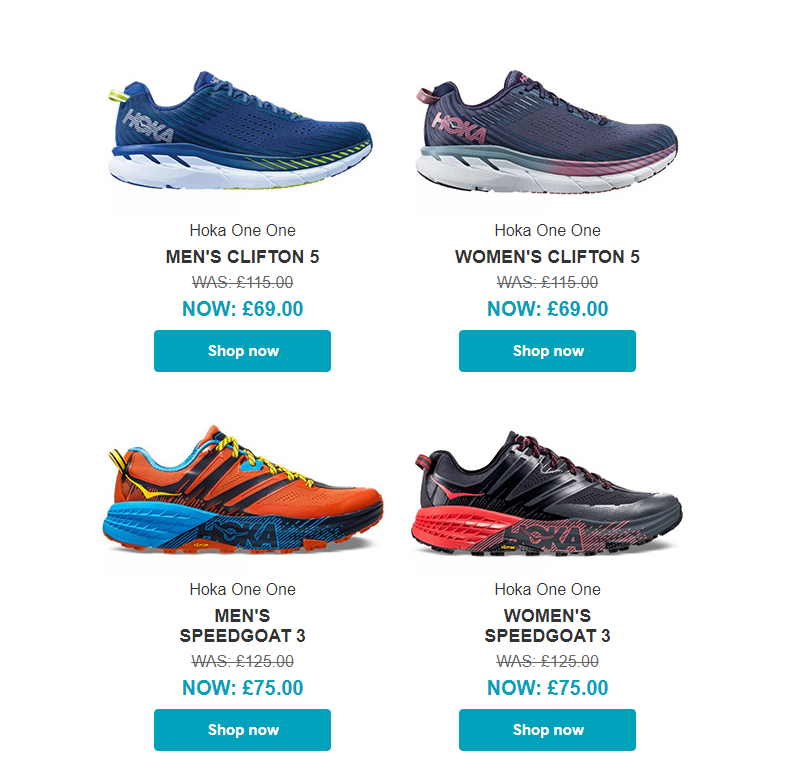 Runners Need - Up to 40% off Hoka footwear - BLACK FRIDAY OFFERS