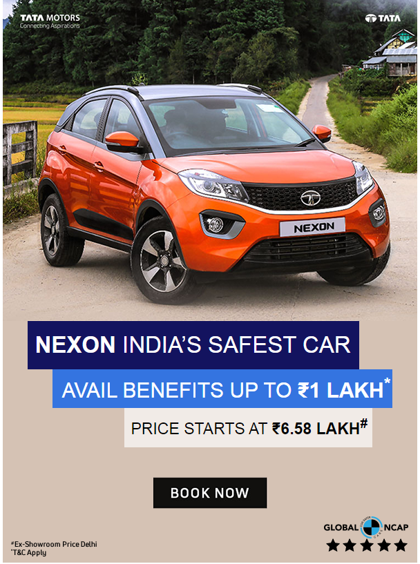Tata Nexon - Benefits upto INR 1 Lakh