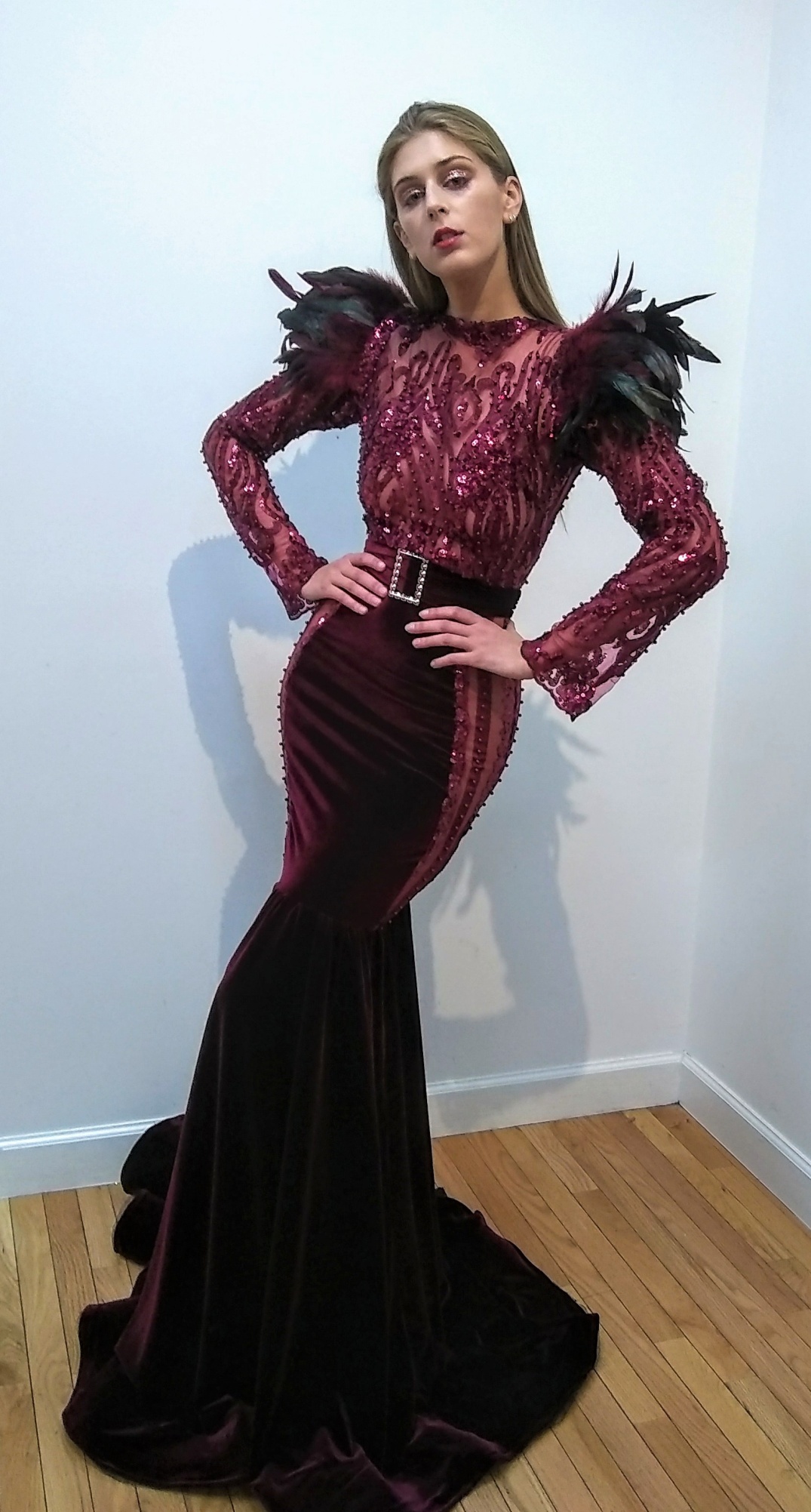 Couture fashion week burgundy gown.jpg