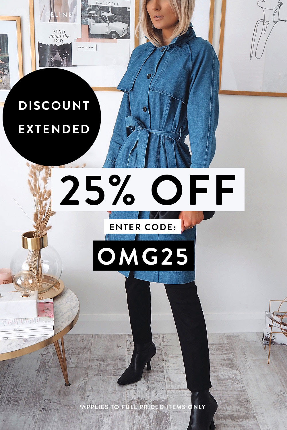 iCLOTHING - EXTENDED 25% OFF Brand New Coats & Jackets