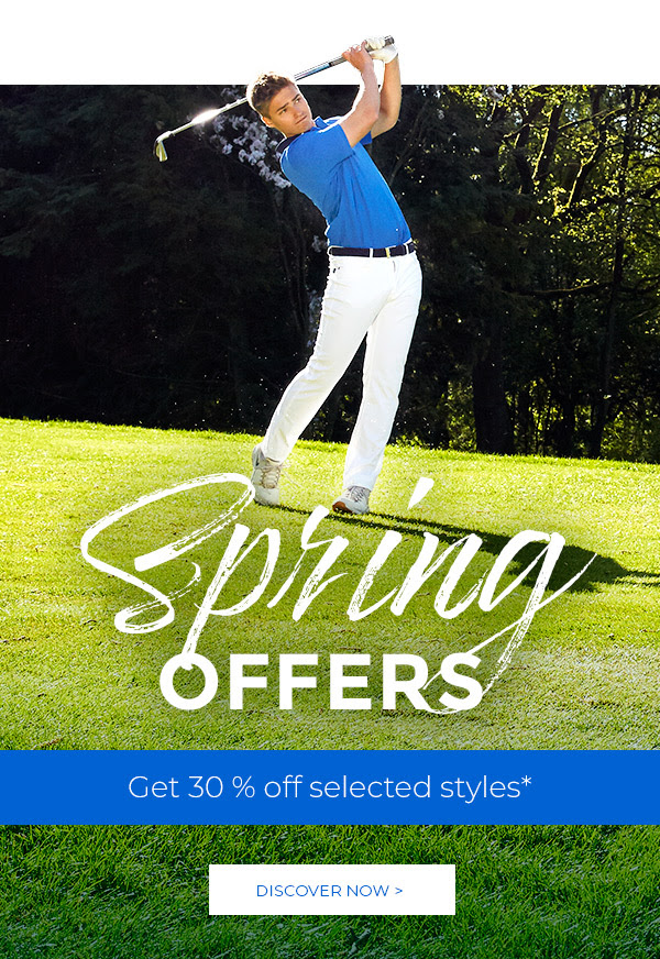 GOLFINO News - Don't miss! Get 30 % off selected styles