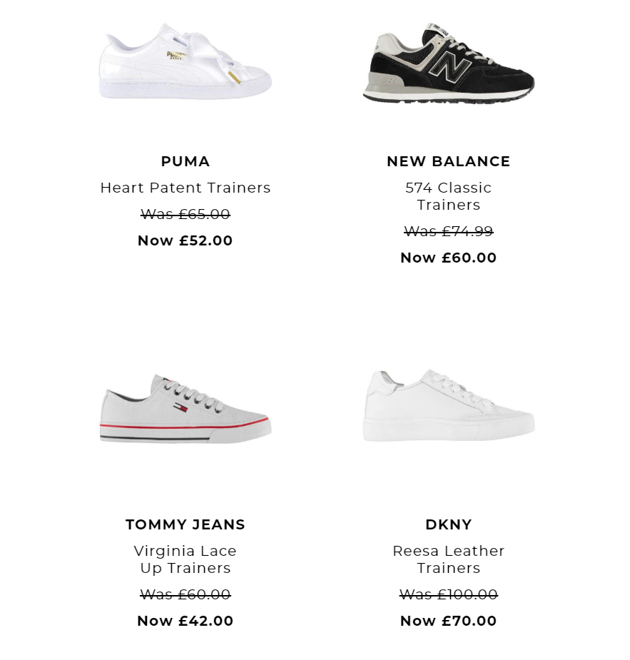 House of Fraser - Up to 30% off selected trainers
