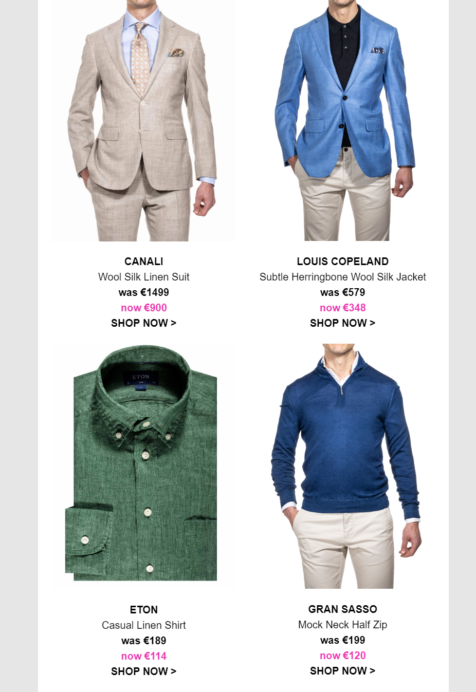 Louis Copeland & Sons - Deliveries Are Back - 40% Off Everything