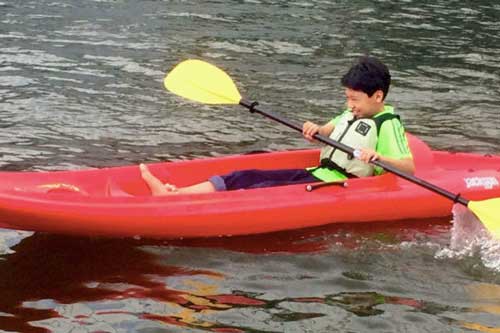 Children kayak hudson River, ny by water, Boat, pynck.jpg