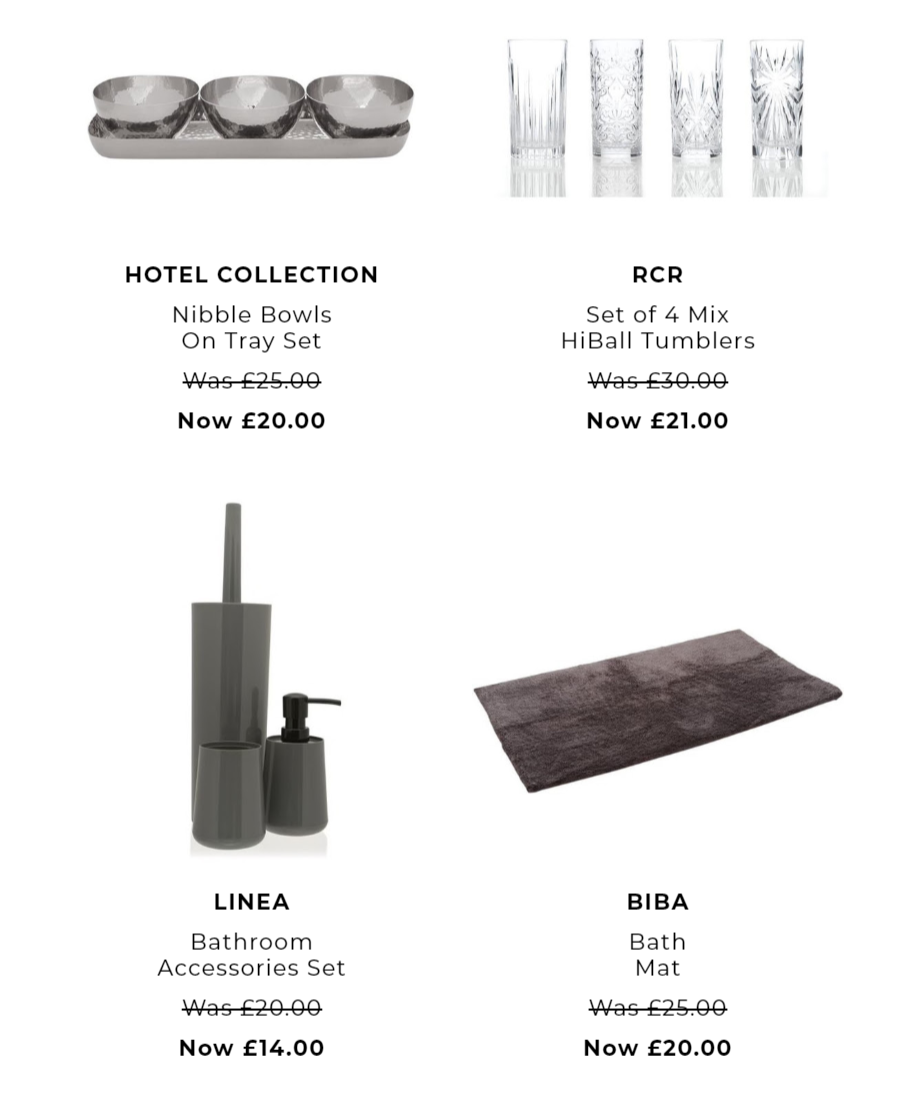 House of Fraser - Up to 30% off home buys