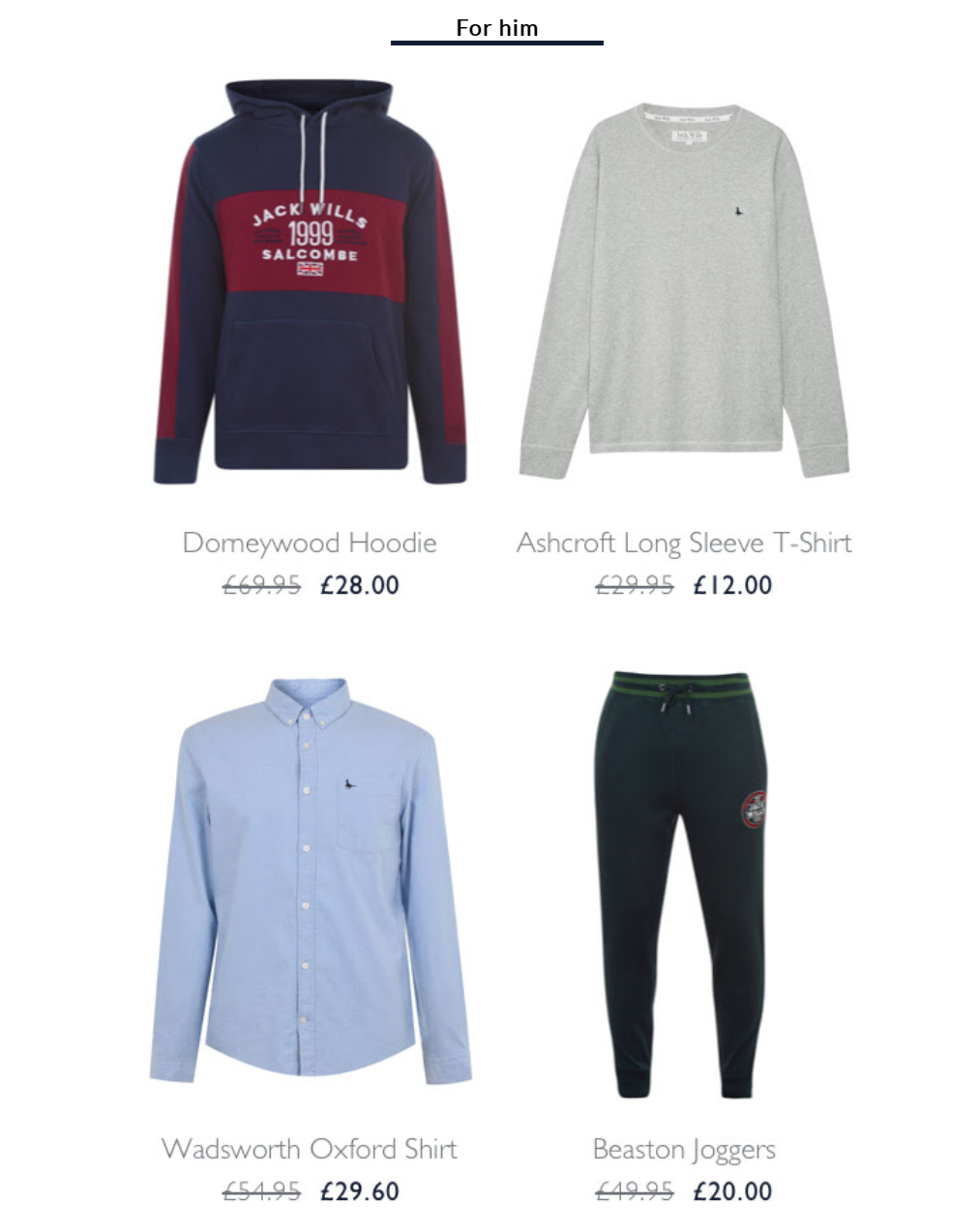 Jack Wills - Hello Outlet - 20% OFF everything