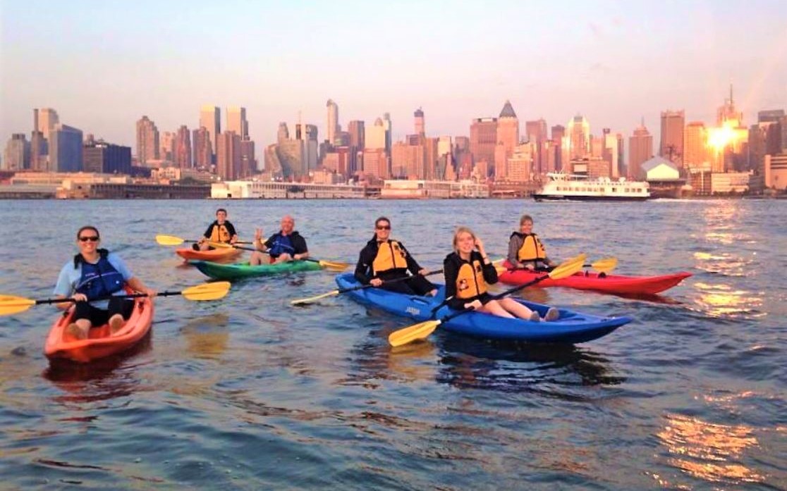 Kayak group NY by water, pynck sunset cropped.jpg