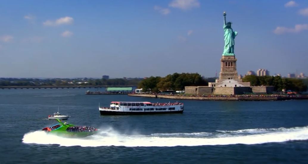 the Beast boat statue of liberty, ny by Water, Pynck.JPG
