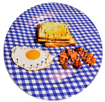 bacon and eggs plate from Gagosian gallery, ny pynck dads day cropped.jpg