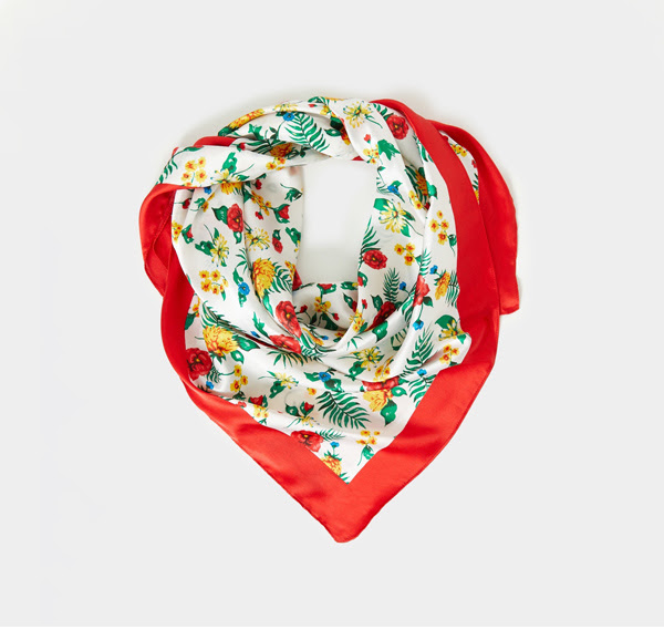 dunnes stores -Tropical print scarf