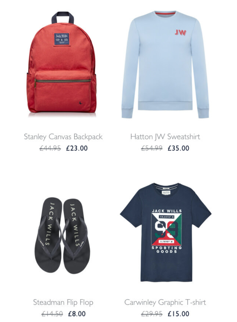 Jack Wills - Up to 50% off the hot list