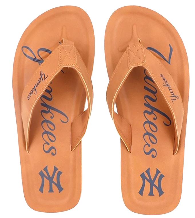 Yankees flip flops MLB shop dads day pynck.JPG