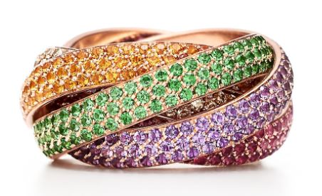 Tiffany multi color ring 5 bands jewelry ny pynck.JPG