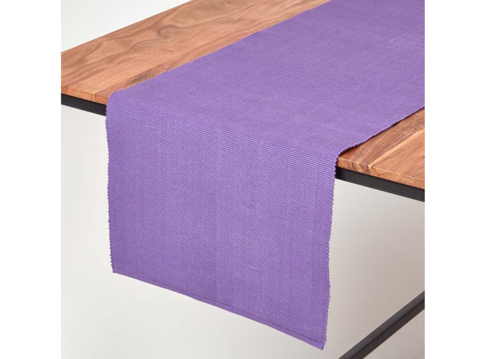 Inject colour and vibrancy onto your table with a bold runner