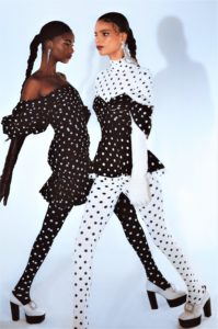 nyfw prabal gurung fall vogue blk wht dots cr