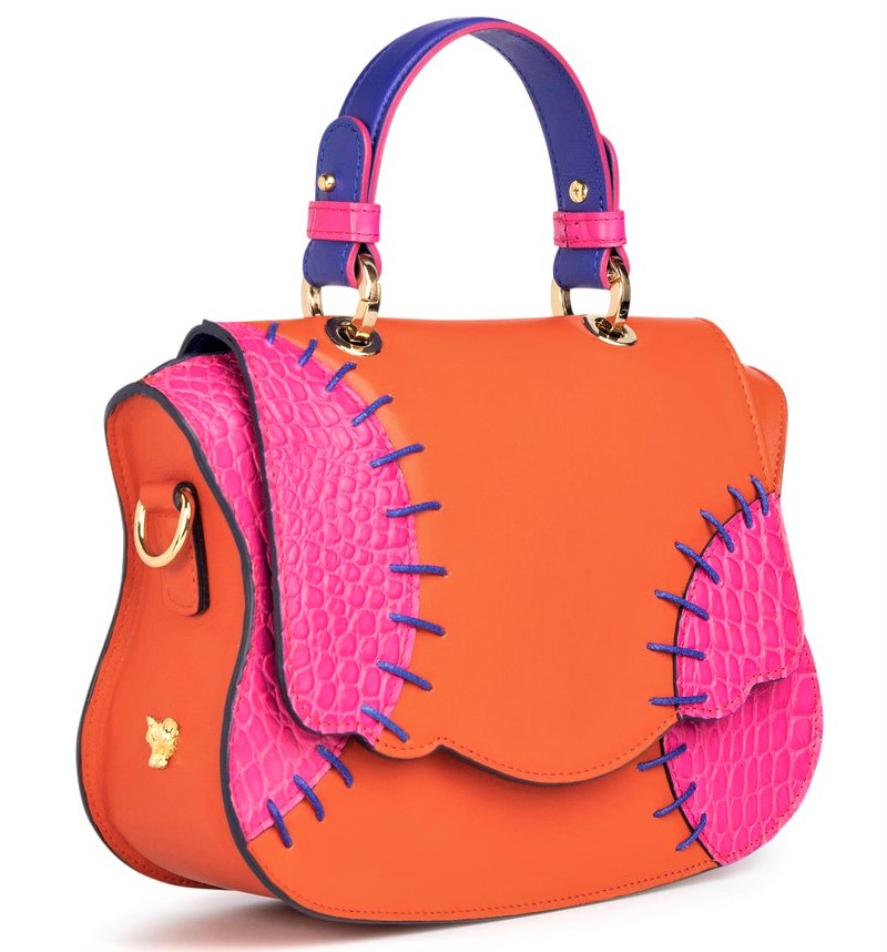 Thale Blanc 3 quarter pink orange handbag Fashinnovation 2-12-21 cropped.jpg