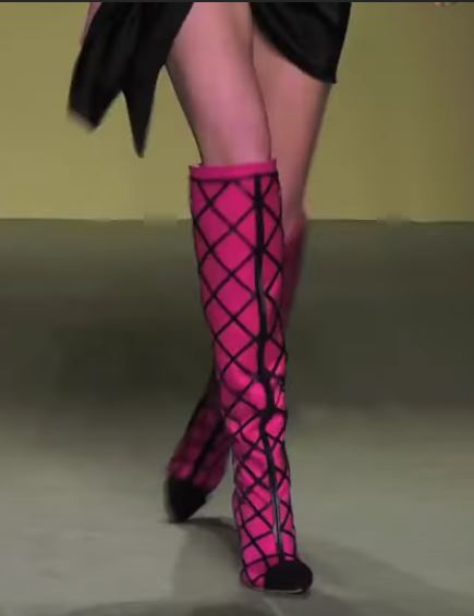 Monte Stella Jean pink boots video.JPG