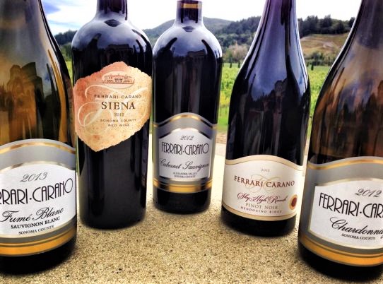 Ferrari Carano Winery CA bottles cropped.jpg