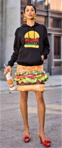 moschino hamburger skirt sp summer mosch webs