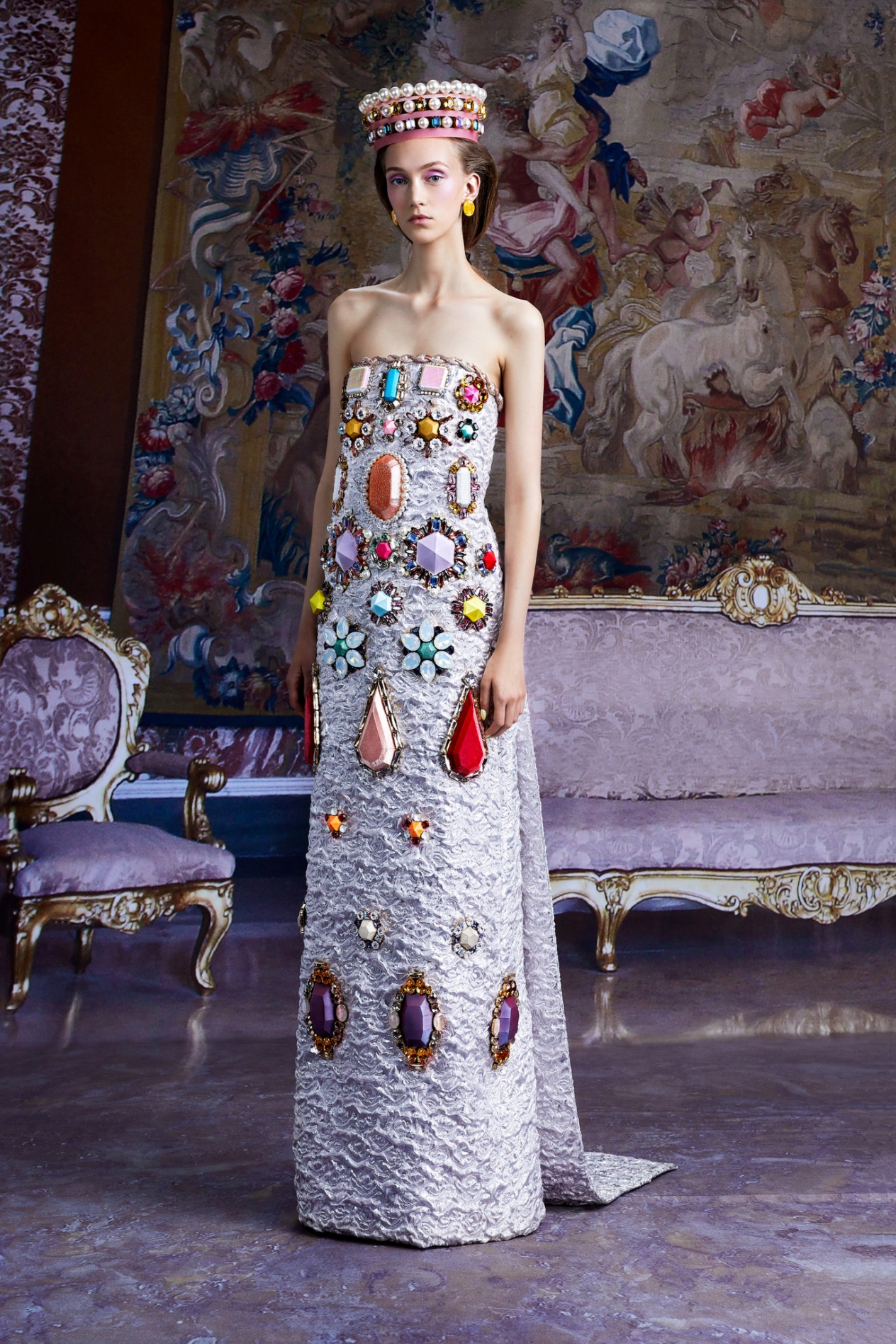 Viktor Rolf Couture Fall 21 faux jewels gown vogue.jpg