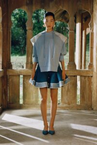 milan no sara wong cheerleader skirt blue camer