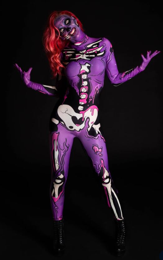 Hallloween 2021 badinka purple zombie pop art.JPG