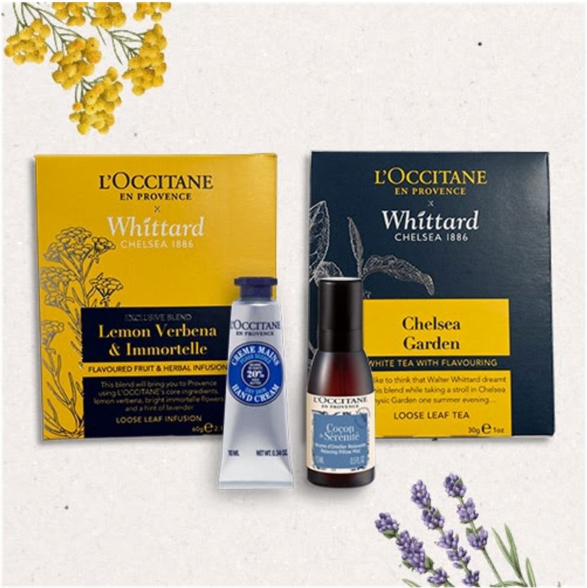 Classic blend partnership for L’Occitane and luxury tea masters Whittard of Chelsea