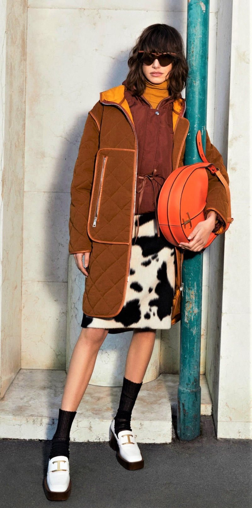 PreFall 2022 tods cow print skirt cropped.jpg