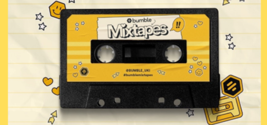 a yellow cassette tape description automatically