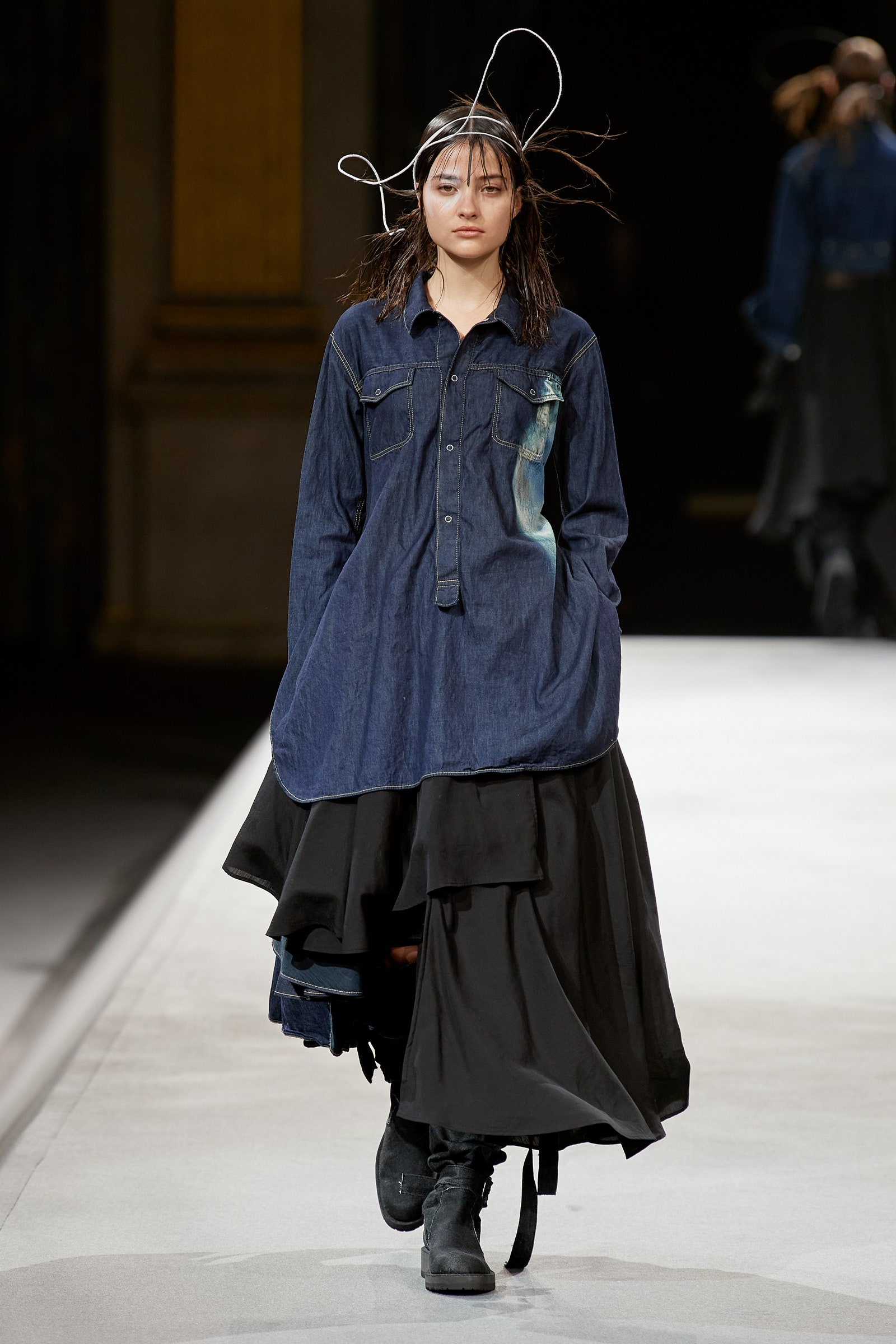 YOHJI YAMAMOTO PARIS FASHION WEEK AUTUMN WINTER 2022 4 word image 12