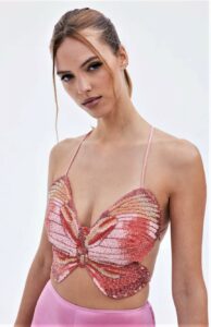 embroider butterfly top cult gaia cropped jpg