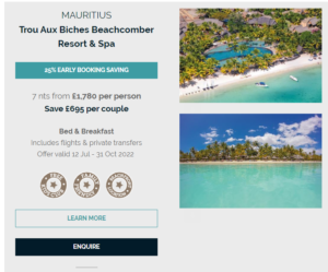 Prestbury Worldwide Resorts Sensational Savings to Mauritius 1a
