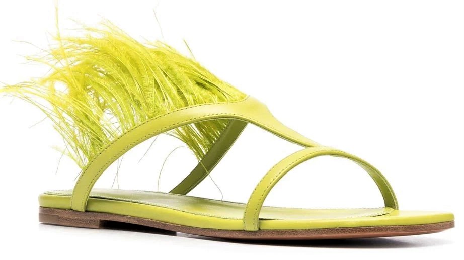 Emilio Pucci feather summer sandlas 5-22 yellow cropped.jpg
