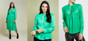Dunnes Stores Sultry satin styles in green 3d