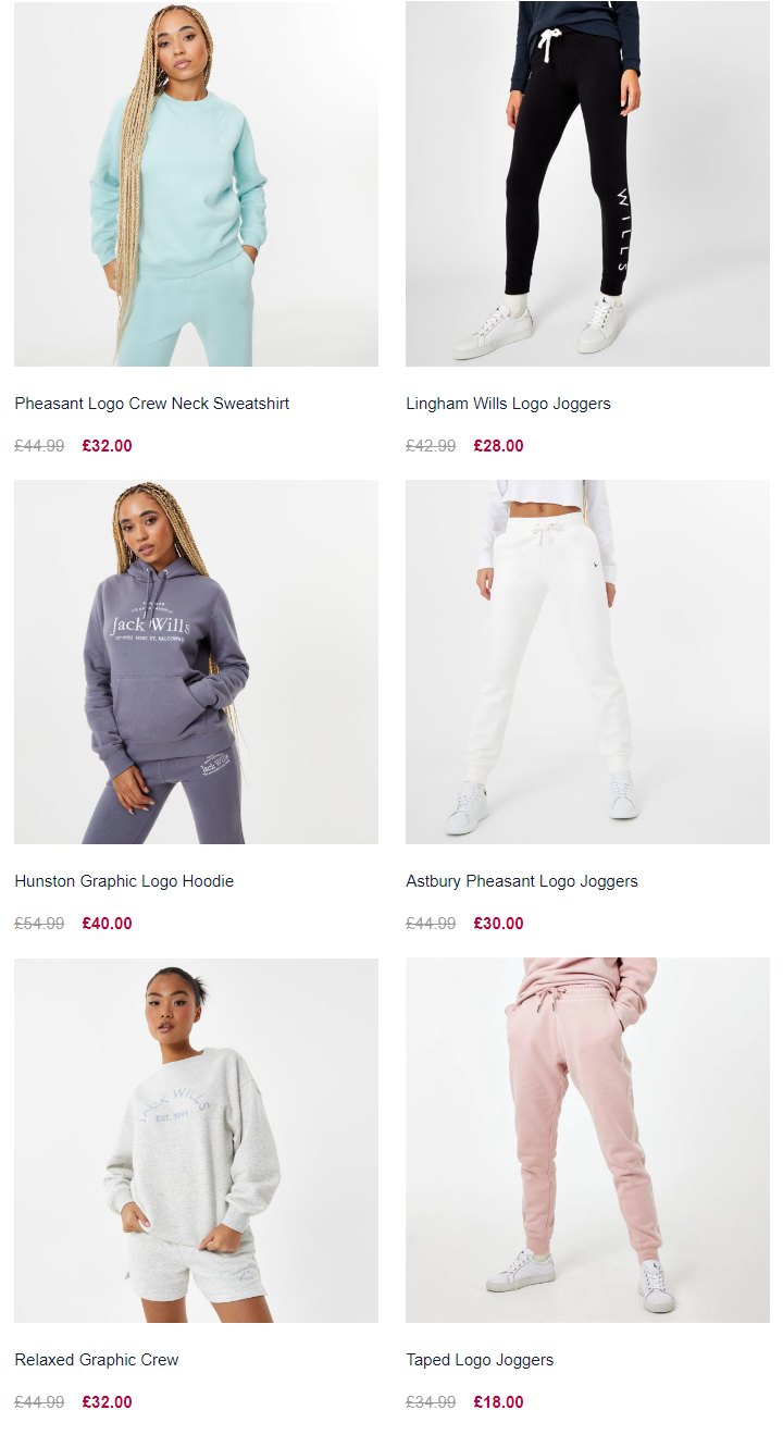 Jack Wills Up to 70 off Hoodies Joggers Black Friday 3