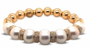 hasbani pearls diam 18k gold bracelet jpg