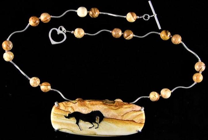 Horse sawhorse jewelry leaping horse landscape jasper necklace (2) cropped.jpg