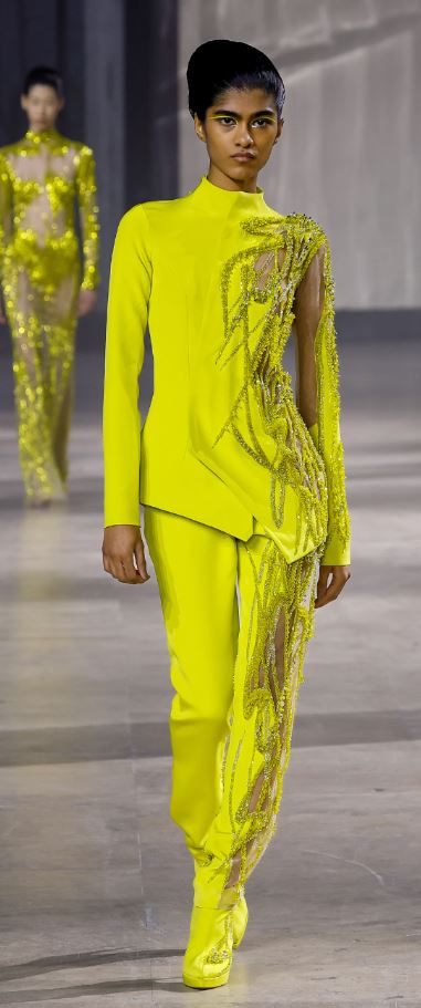 1-23 couture gg yellow pants suit.JPG