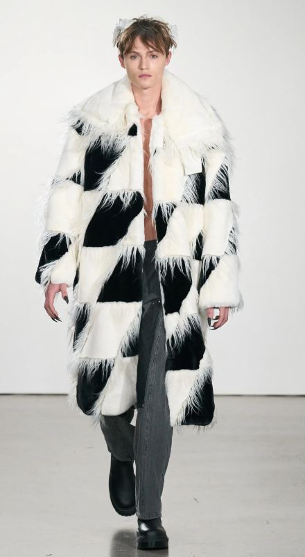 NYFW 2-23 Private Policy blk wht fur coat.JPG
