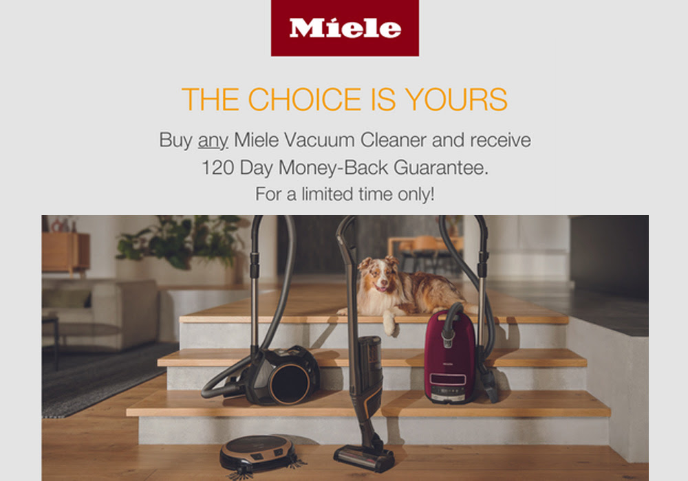 DID Electrical 120 Day Money Back Guarantee with Miele 1